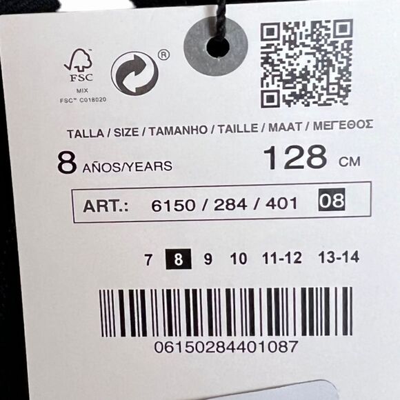 ZARA Kids | Navy Blue | BLAZER WITH LAPEL COLLAR AND LONG SLEEVES - Picture 8 of 8